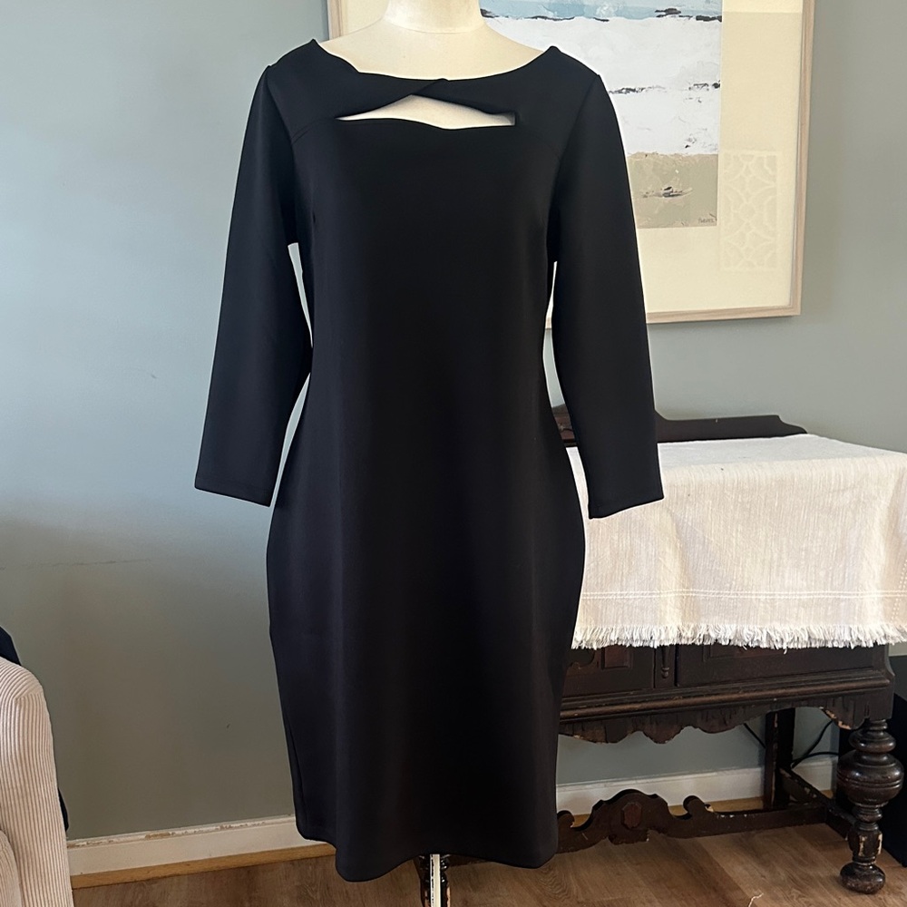 Elegant Black Long Sleeve Dress